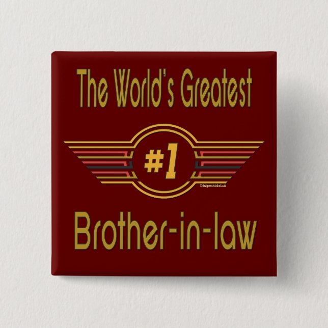 Best Brother-in-law Gifts Button (Front)