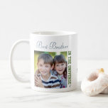 Best Brother in the Universe - Two Square Photos Coffee Mug<br><div class="desc">Personalize this simple and modern photo mug for your brother (or maybe your friend, cousin, uncle etc). The template is set up ready for you to add your name and the year - you can also edit any of the sample wording if you wish. Sample text currently reads "Best Brother...</div>