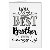 Best Brother in the World Birthday (Front)