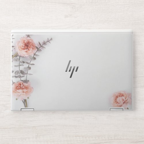 Best Brown Flowers on white HP Laptop Skin