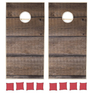 Best Brown Wood   Zazzle_Growshop. Cornhole Set