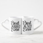 Best Bubbie Zaide Ever Coffee Mug Set<br><div class="desc">These adorable heart shaped mugs that fit together would be perfect for your Bubbie and Zaide.  They would also make a super cute way to announce that a baby is on the way!</div>
