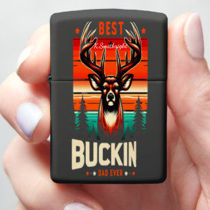 Best Buckin' Dad Ever Art Zippo Lighter