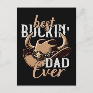 Best Buckin Dad Ever Father's Day Gift Holiday Postcard