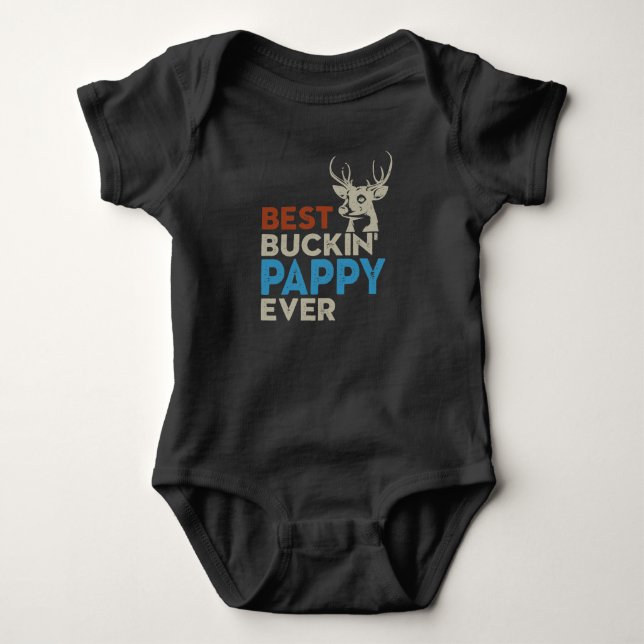Best Buckin PAPPY  Shirt, Hoodie Stunning Design Baby Bodysuit (Front)