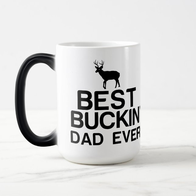 Best bucking dad ever color morph mug  (Left)