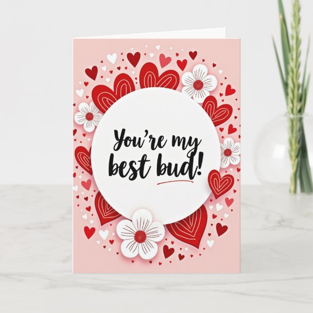 Best Bud Friendship Card (Front)