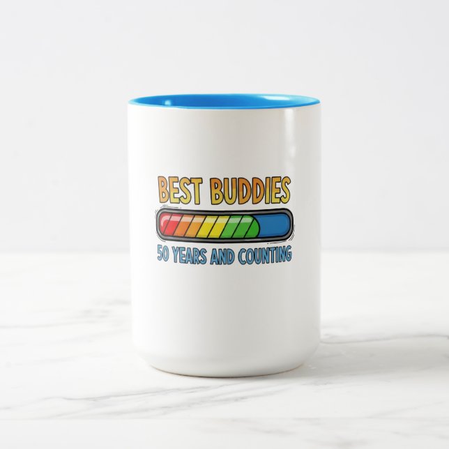 Best Buddies 50 Years and Counting Two-Tone Coffee Mug (Center)
