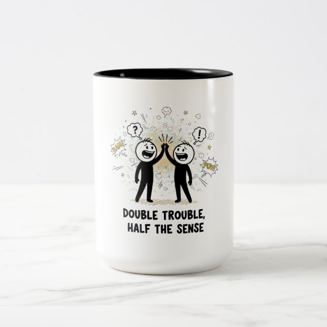 Best Buddies Since 1996 Design Two-Tone Coffee Mug (Center)