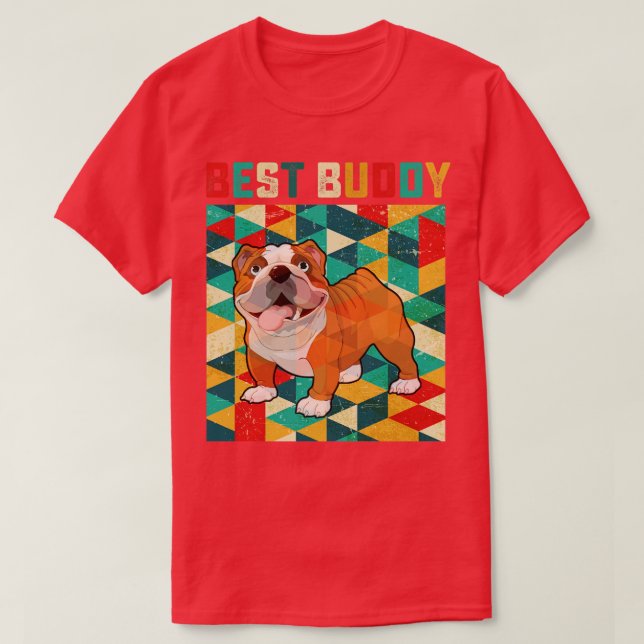 Best Buddy Bulldog T-Shirt (Design Front)