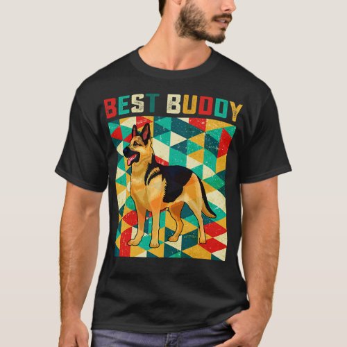 Best Buddy German Shepherd T_Shirt