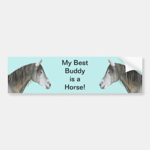 Best Buddy Horse Bumper Sticker