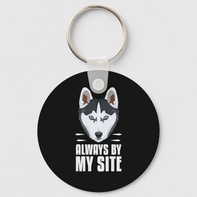 Best Buddy, Husky Keychain (Front)