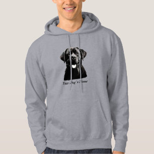 Best Buddy Labrador Retriever B&W Silohuette Hoodie