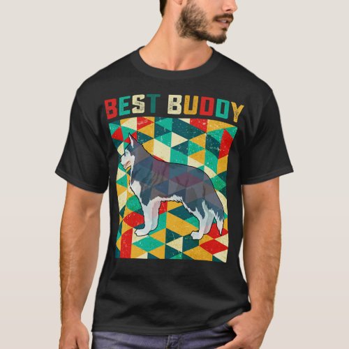 Best Buddy Siberian Husky T_Shirt