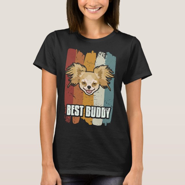 Best Buddy Smiling Chihuahua T-Shirt (Front)