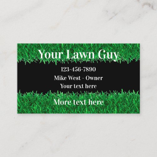 Best Budget Lawn Service Business Cards