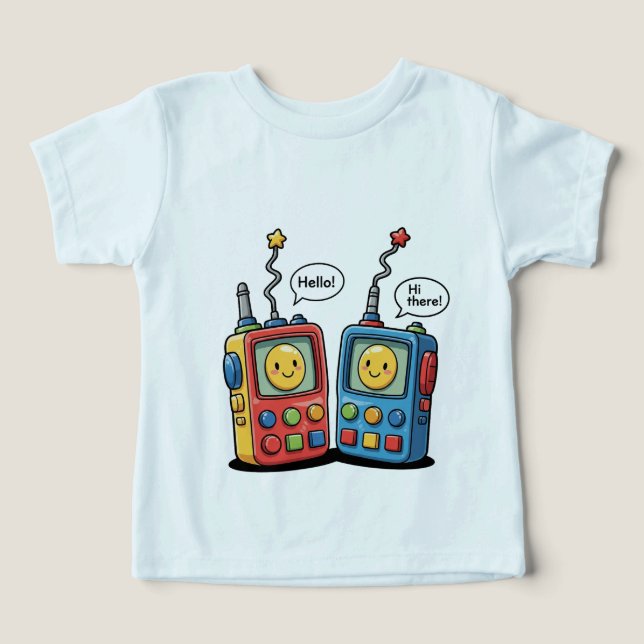 Best Buds Walkie Talkie Set Toddler T-shirt (Design Front)