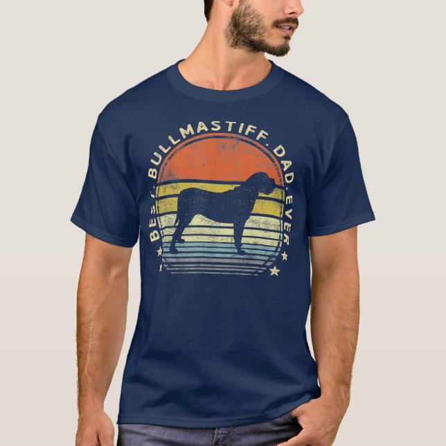 Best Bullmastiff Dad Ever Dog Lover Gifts Pet T-Shirt (Front)