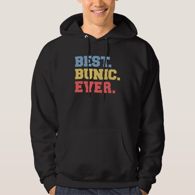 Best Bunic Ever Romanian Grandpa Hoodie (Front)