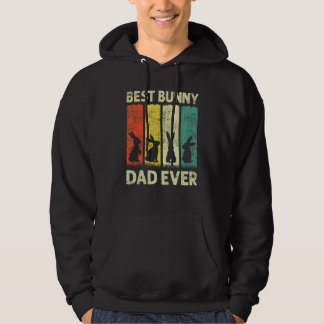 Best Bunny Dad Ever Rabbit Dad Rabbit Bunny Hoodie
