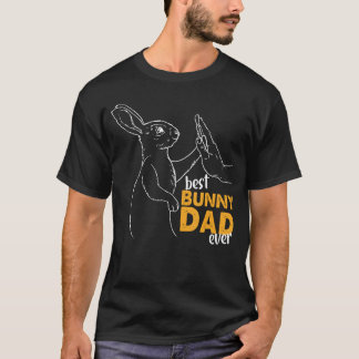 Best Bunny Dad Ever Rabbit Daddy Bunny Father Mens T-Shirt