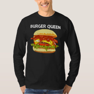 Best Burger Design For Women Mom Hamburger Sandwic T-Shirt