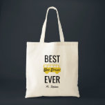 Best Bus Driver Ever Personalized Yellow Black Tote Bag<br><div class="desc">Best Bus Driver Ever Personalized Yellow Black Tote Bag. Customize this gift with your favorite bus driver's name. Black text with simple yellow school bus. Fun gift for school bus drivers. Contact for custom designs. www.SamAnnDesigns.com</div>