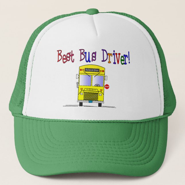Best Bus Driver Gifts Trucker Hat (Front)