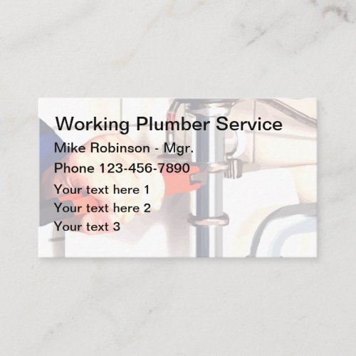 Best Business Cards For A Plumber