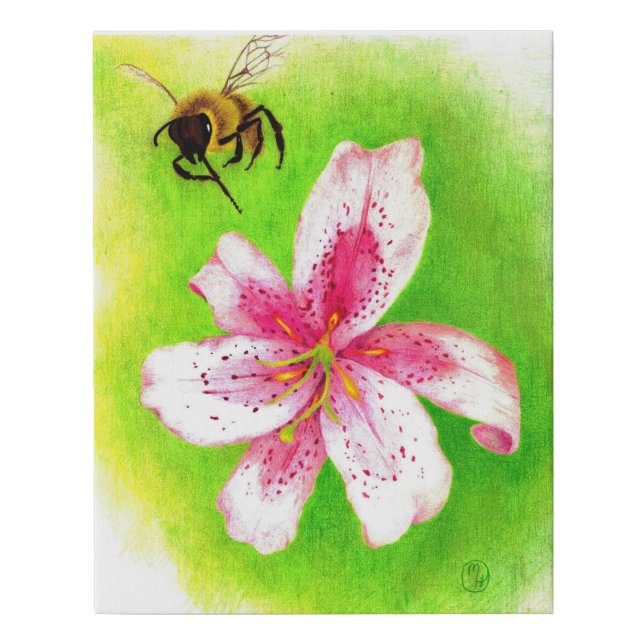 "Best Buzz" Faux Canvas Print (Front)