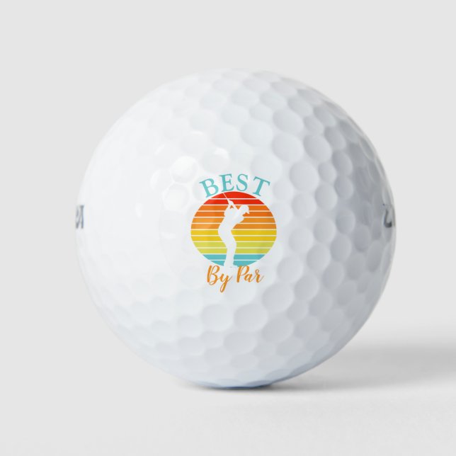 Best By Par Father's Day Golf Gift Balls (Front)