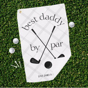 Best By Par Gift for Dad, Grandpa Step Dad Golf Towel