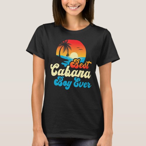 Best Cabana Boy Ever Sunset Palm Trees   5 T_Shirt