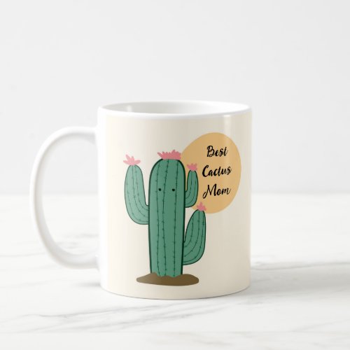 Best Cactus Mom Coffee Cup Gift