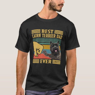 Best Cairn Terrier Dad Ever Vintage Fathers Day Ch T-Shirt