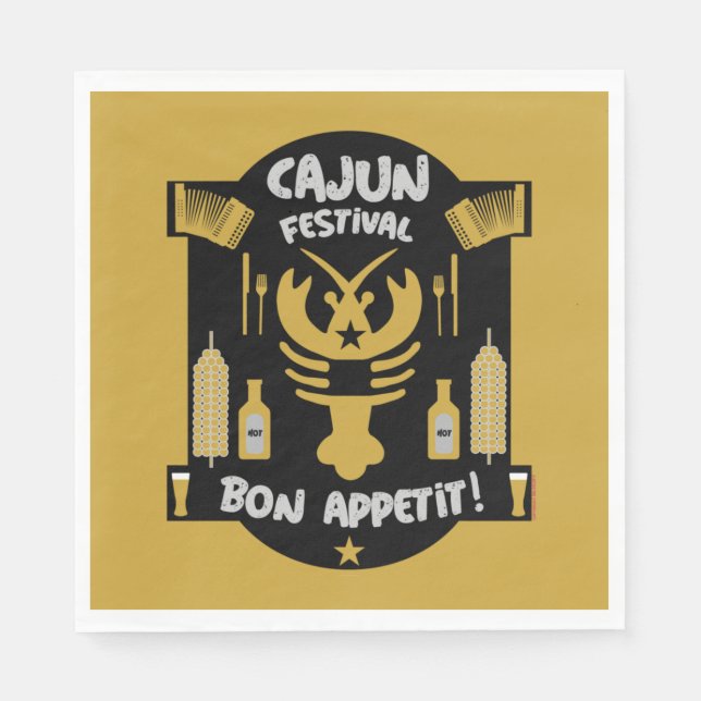 Best Cajun Cooks  Napkins (Front)