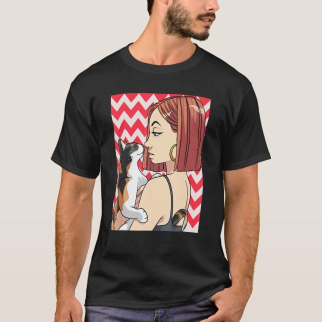 Best Calico Cat Mom Cute Pet Kitten Cat Lady T-Shirt (Front)
