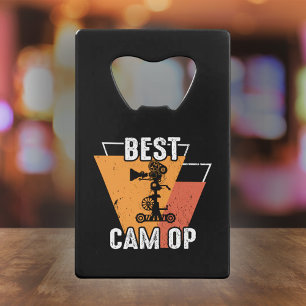 Best Cam Op - Camera Team Gift Credit Card Bottle Opener
