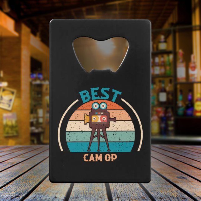 Best Cam Op Retro - Camera Team Gift Credit Card Bottle Opener (Creator Uploaded)
