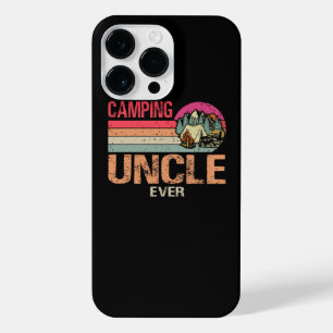Best Camping Uncle Ever Vintage Camper Father's Da iPhone 14 Pro Max Case