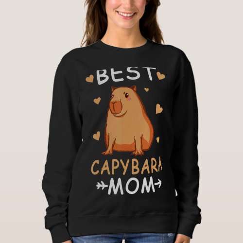 Best Capybara Mom   Capibara Capy Sweatshirt