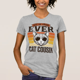 Best Cat Cousin Ever Vintage Cat Shirt Design_1