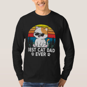 Best Cat Dad Cute Cats Owner Pet Animals  Graphic T-Shirt