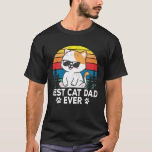 Best Cat Dad Cute Cats Owner Pet Animals  Graphic T-Shirt