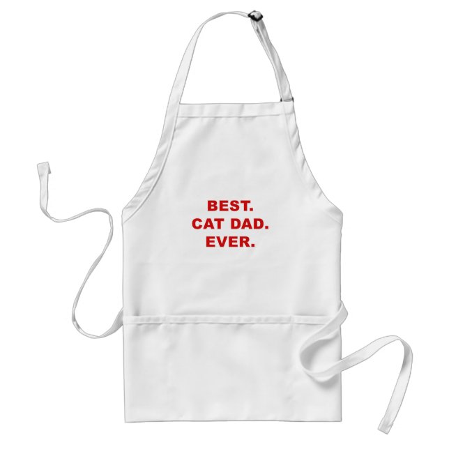 Best Cat Dad Ever Adult Apron (Front)
