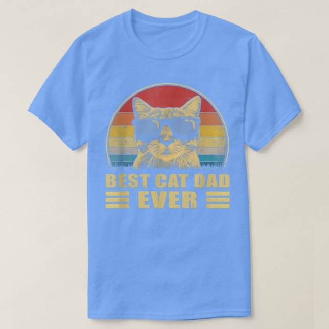 Best Cat Dad Ever Bump Fit Father's Day Gift Daddy T-Shirt (Design Front)