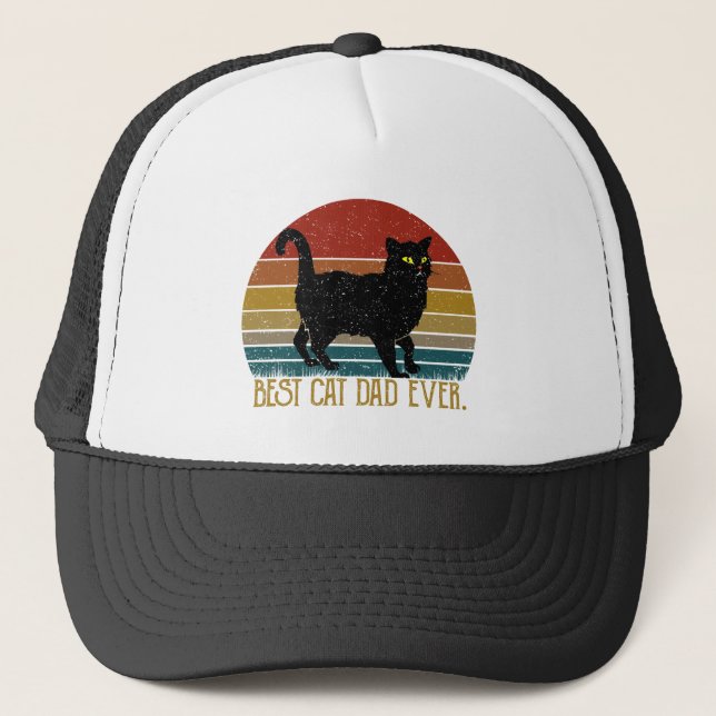 Best Cat Dad Ever Cap (Front)