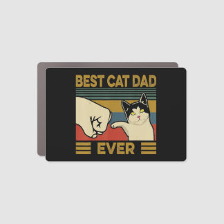 Best Cat Dad Ever Car Magnet