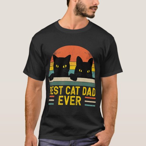 Best Cat Dad Ever   Cat Daddy Father Day  6  T_Shirt
